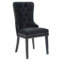 RIZZO - VELVET SIDE CHAIR - BLACK - SET OF 2