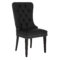 RIZZO - PU SIDE CHAIR - BLACK - SET OF 2