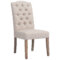LUCIAN - SIDE CHAIR-BEIGE - SET OF 2