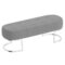 ZAMORA - BENCH - GREY - SILVER LEG