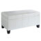 BELLA - STORAGE OTTOMAN - WHITE