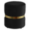 VIOLET - ROUND OTTOMAN - BLACK