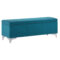 ETHEL - STORAGE OTTOMAN - AQUA