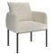 ZANA - ACCENT CHAIR - CREAM - BK LEG