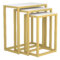MANAV - 3PC ACCENT TABLE - ANTIQUE GOLD