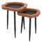 DISHA - 2PC ACCENT TABLE - BLACK