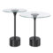 TULIP - 2PC ACCENT TABLE - BLACK