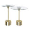 TULIP - 2PC ACCENT TABLE - GOLD