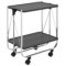 SUMI - 2 - TIER FOLDING BAR CART - BLACK