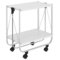 SUMI - 2 - TIER FOLDING BAR CART - WHITE