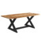 ZAX - DINING TABLE - NATURAL - BLACK