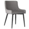 BIANCA - SIDE CHAIR - GREY - BLACK LEG - SET OF 2