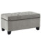 SALLY - STORAGE OTTOMAN - GREY