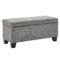 LILA - STORAGE OTTOMAN - GREY