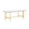Ida Glass Coffee Table - Gold