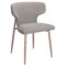 Akira Dining Chair, set of 2, in Grey and Aged Gold