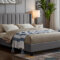 T2190 - Platform Bed - Grey