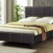 T2361 - Stunning Bonded Leather Platform Bed - Espresso