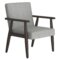 Huxly Accent Chair in Grey and Weathered Brown