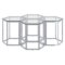 Fleur 4pc Accent Table Set in Silver