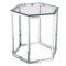 Fleur Accent Table in Silver