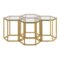 Fleur 4pc Accent Table Set in Gold