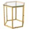 Fleur Accent Table in Gold
