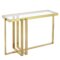 Paxton Console Table in Brushed Gold