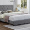 T2125 - Platform Bed w/ Storage Drawers - Grey