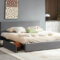 T2128 - Storage Platform Bed - Grey