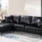 Black Storage Sectional Sofa IF-9068 LHF