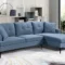 Blue Storage Sectional Sofa IF-9066 HF